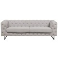 Beliani 3-Sitzer Sofa Polsterbezug beige VISSLAND