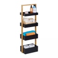 B2X - Badezimmerregal aus Bambus, 4 Regale, 91cm