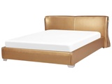 Beliani, Wasserbett Aus Echtleder Glamourös Paris Unisex