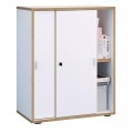 VCM - Büroschrank Schiebetüren Salia 2fach B60, One Size, Weiss