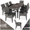 Rattan Tisch Foggia mit 8 Stühlen Rosarno Rattan Tisch Foggia mit 8 Stühlen Rosarno
