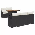 VidaXL - Garten-sofa-set poly-rattan, One Size, Schwarz