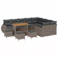 VidaXL - Garten-sofa poly-rattan, One Size, Grau