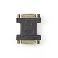 DVI-Adapter | DVI-I 24+5-Pin Buchse | DVI-I 24+5-Pin Buchse | Vernickelt | Gerade | PVC | Schwarz | Plastikbeutel