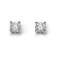 Ohrstecker Diamant 0.10ct. Weissgold 750 Damen ONE SIZE