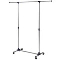 TecTake, Kleiderständer auf Rollen ausziehbar 1 Stange 150x45x166cm Kleiderständer auf Rollen ausziehbar 1 Stange 150x45x166cm