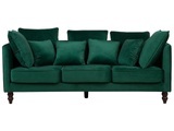 Beliani 3-Sitzer Sofa Polsterbezug grün FENSTAD