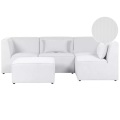 Beliani, Sofa mit Ottomane aus Cord Modern LEMVIG Sofa mit Ottomane aus Cord Modern LEMVIG