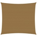 vidaXL Sonnensegel 160 g/m² Taupe 3,6x3,6 m HDPE
