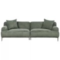 Beliani - 3 Sitzer Sofa aus Polyester Klassisch MATILA, One Size, Grün