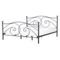 Bett mit Lattenrost aus Metall Retro DINARD Bett mit Lattenrost aus Metall Retro DINARD