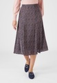 Ausgestellter Plissee-rock. Unisex Blau 38