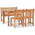 vidaXL 4-tlg. Garten-Essgruppe Massivholz Teak