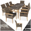 Rattan Tisch Foggia mit 8 Stühlen Rosarno Rattan Tisch Foggia mit 8 Stühlen Rosarno