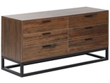 Kommode Schrank Mit Schubladen Aus Faserplatte Rustikal Delta Unisex ONE SIZE