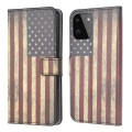 Galaxy A22 5G - Leder Hülle US Flagge