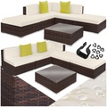 Rattan Lounge mit Aluminiumgestell Paris Rattan Lounge mit Aluminiumgestell Paris