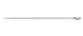 Collier Schlange Weissgold 750, 0.9mm, 45cm Unisex Silber 45cm