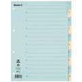 Kartonregister Taben Verstärkt, Teilung 1-10 - X 25 Unisex Blau A4