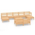 vidaXL 10-tlg. Garten-Lounge-Set Kiefer Massivholz