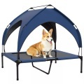 PawHut - Erhöhtes Hundebett, One Size, Blau
