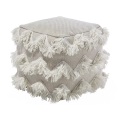 Beliani Pouf beige 44 x 45 cm NASHIK