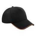 Authentic 5panel Kappe Herren Schwarz ONE SIZE