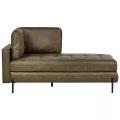Beliani - Chaiselongue aus Kunstleder Industriell REBAIS, One Size, Grün
