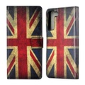 Galaxy S22 - Leder Hülle Etui UK Flagge