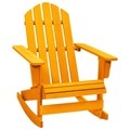 vidaXL Adirondack-Schaukelstuhl Massivholz Tanne Orange