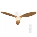 HOMCOM, HOMCOM - Deckenventilator mit Licht, Braun, One Size