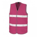 Core Hivis Weste Unisex Himbeere S