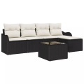 VidaXL - Garten-sofa poly-rattan, One Size, Schwarz