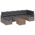 VidaXL - Garten-sofa-set poly-rattan, One Size, Grau