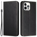 iPhone 15 Pro - Carbon Look Flip Case Hülle