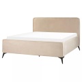 Bett mit Lattenrost aus Samtstoff Klassisch VALOGNES Bett mit Lattenrost aus Samtstoff Klassisch VALOGNES