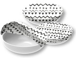 3er Set Textildeckel , S,M,L