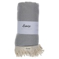 L'Anse - Badetuch Herringbone, One Size, Taubengrau