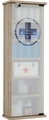 MID.YOU Medizinschrank , Gusal Xxl , Sonoma Eiche , Glas, Holzwerkstoff , 5 Fächer , 31x92x18 cm , melaminharzbeschichtet,Nachbildung , 000657015102