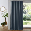 Vorhang Odorie Aus Leinenviskose Unisex Blau 135x250cm