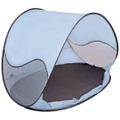 DERYAN Pop-Up-Strandzelt mit Moskitonetz 120x90x80 cm Himmelblau