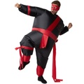 Aufblasbares Kostüm Ninja Rot