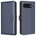 Cover-Discount - Google Pixel 9a - BINFEN Leder Etui Hülle mit RFID Blocker, Blau