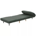 Northio - 2-in-1 Schlafsofa Schlafsessel Verstellbar Klappmatratze Gästebett im Cord-Optik, für Schlafzimmer, Wohnzimmer Grün 82 x 89 83 cm Aosom, One Size