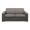 LINEA SOFA - Schlafsofa 2Sitzer Stoff CALITO Liegefläche Matratzen, One Size, Anthrazit
