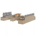 VidaXL - Garten-sofa poly-rattan, One Size, Beige