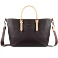 Bugatti - Leder-Shoppingtasche Ella M - Dunkelbraun