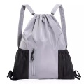 Only-bags.store - Drawstring Rucksack große Kapazität Gym Bag, wasserdicht Nylon Sporttasche, One Size, Grau
