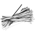 100x Kabelbinder, Edelstahl Unisex