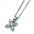 Anhänger Fleur Simple Damen Silber 40.5CM